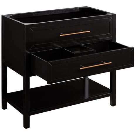 36" Robertson Console Vanity for Rectangular Undermount Sink - Black