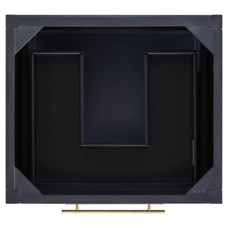 24" Robertson Mahogany Console Vanity for Rectangular Undermount Sink - Midnight Navy Blue