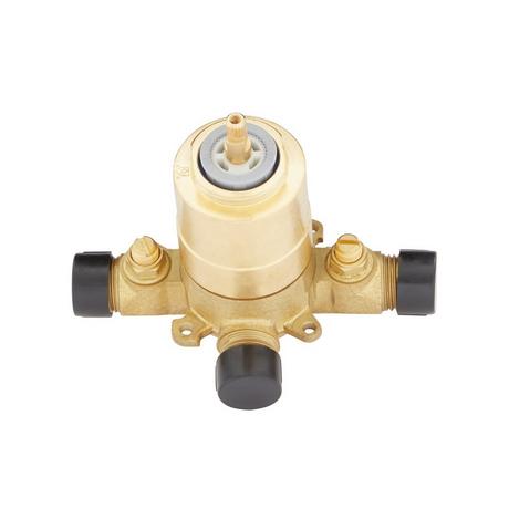 Lexia Pressure Balance Shower System with Slide Bar and Hand Shower