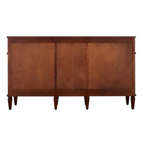 60" Elmdale Double Vanity for Rectangular Undermount Sinks - Antique Brown