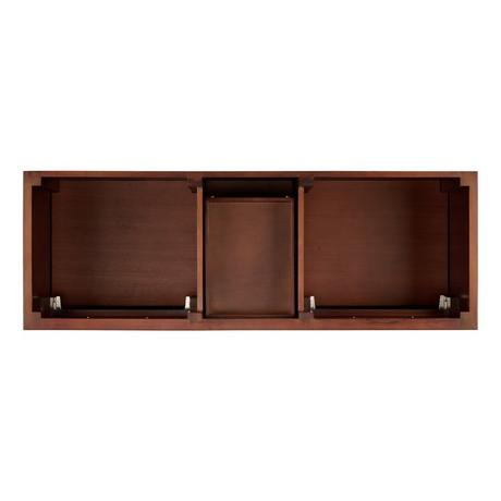 60" Elmdale Double Vanity for Rectangular Undermount Sinks - Antique Brown