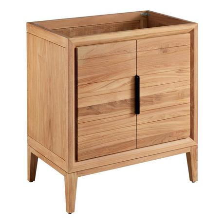 30" Aliso Teak Vanity for Rectangular Undermount - Natural Teak