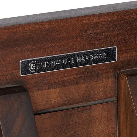 48" Aliso Teak Vanity for Left Offset Rectangular Undermount Sink - Java