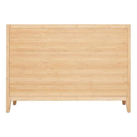 48" Burfield Bamboo Vanity for Rectangular Undermount Sink - Natural Bamboo