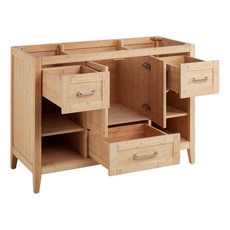48" Burfield Bamboo Vanity for Rectangular Undermount Sink - Natural Bamboo