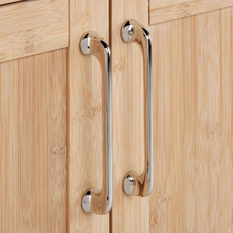 72" Burfield Bamboo Double Vanity for Rectangular Undermount Sinks - Natural Bamboo