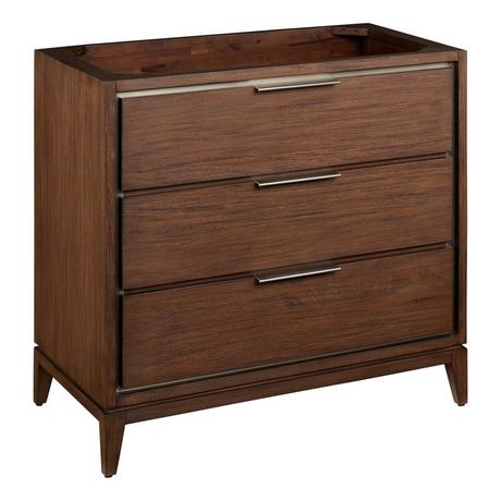 36" Hytes Mahogany Vanity With Undermount Sink - Carob Brown