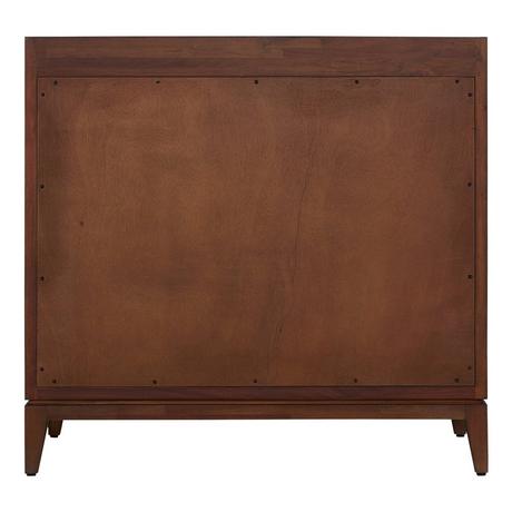 36" Hytes Mahogany Vanity With Undermount Sink - Carob Brown