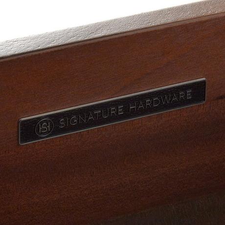 60" Hytes Mahogany Double Vanity With Rectangular Undermount Sinks - Carob Brown