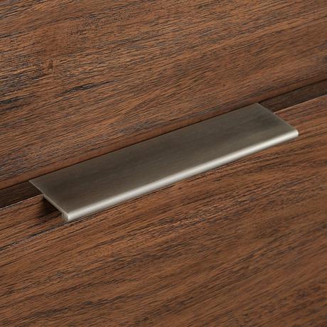 60" Hytes Mahogany Double Vanity With Rectangular Undermount Sinks - Carob Brown