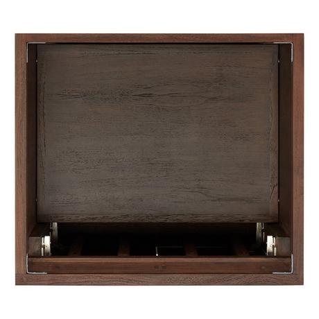 24" Aliso Teak Vanity with Rectangular Undermount Sink - Java