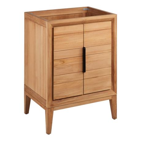 24" Aliso Teak Vanity for Rectangular Undermount Sink - Natural Teak