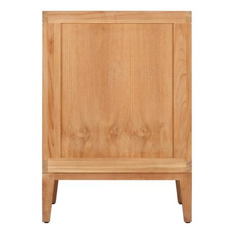 24" Aliso Teak Vanity for Rectangular Undermount Sink - Natural Teak