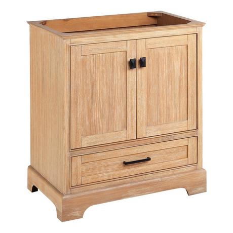 30" Quen Vanity With Rectangular Undermount Sink - Driftwood Brown