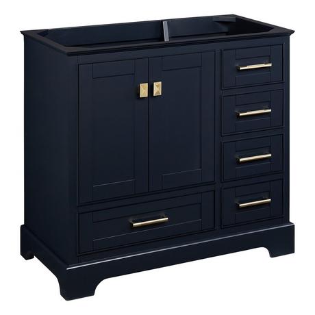 36" Quen Vanity With Undermount Sink - Midnight Navy Blue