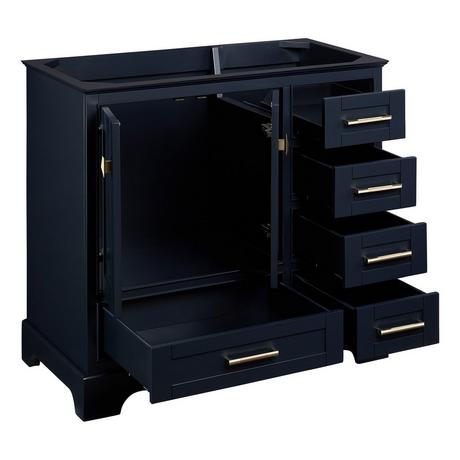 36" Quen Vanity With Undermount Sink - Midnight Navy Blue