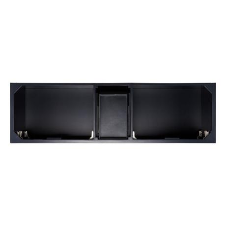 72" Quen Double Vanity With Rectangular Undermount Sinks - Midnight Navy Blue