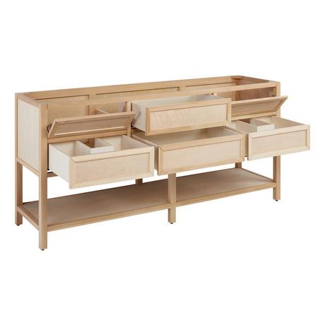 72" Robertson Console Vanity - Unfinished - Vanity Cabinet Only