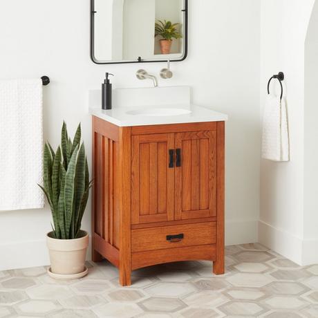 24" Maybeck Vanity With Undermount Sink - Tinted Oak