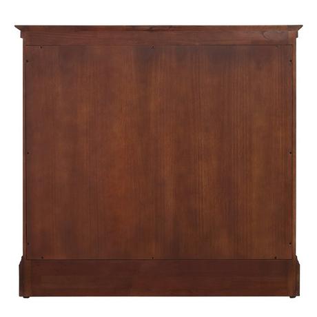 36" Claudia Vanity - Antique Coffee with Left Offset Rect Undermount Sink