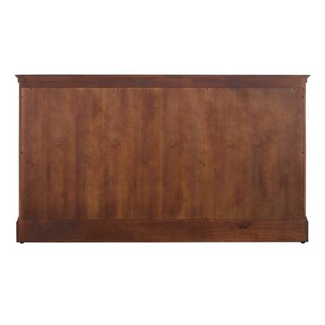 60" Claudia Double Vanity With Rectangular Undermount Sinks - Antique Coffee