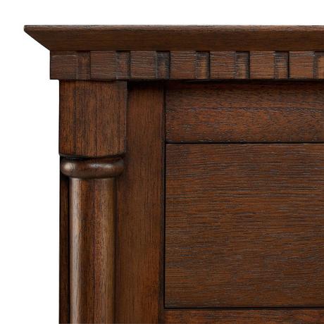 60" Claudia Double Vanity With Rectangular Undermount Sinks - Antique Coffee