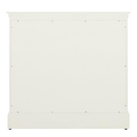 36" Claudia Vanity - White with Left Offset Rectangular Undermount Sink
