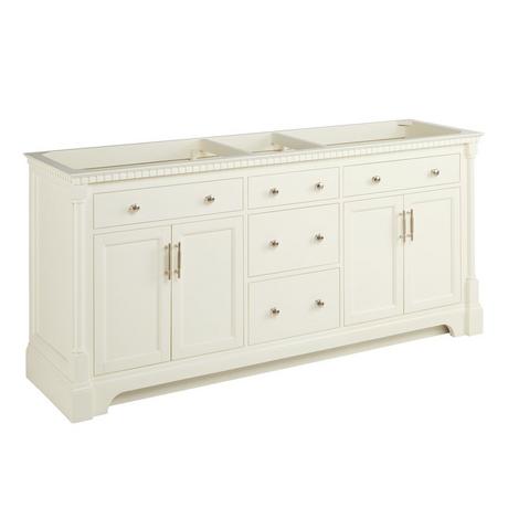 72" Claudia Double Vanity With Undermount Sinks - White