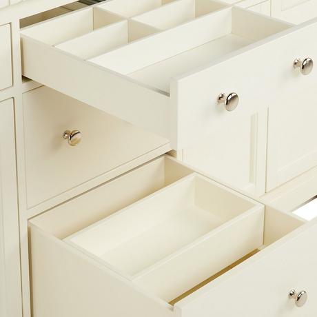 72" Claudia Double Vanity With Undermount Sinks - White