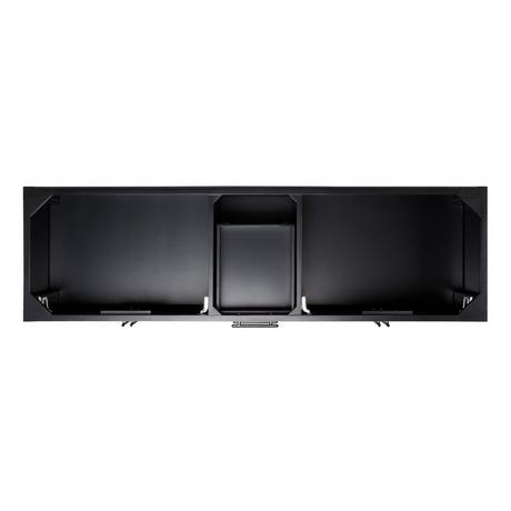 72" Holmesdale Vanity with Rectangular Undermount Sinks - Black