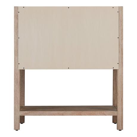 30" Robertson Console Vanity with Undermount Sink - Brushed White