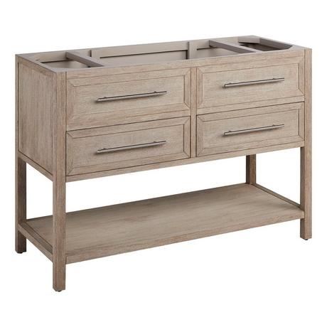 48" Robertson Console Vanity with Rectangular Undermount Sink - Brushed White
