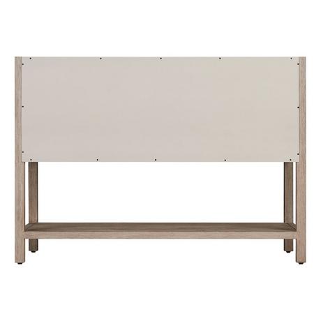 48" Robertson Console Vanity with Rectangular Undermount Sink - Brushed White