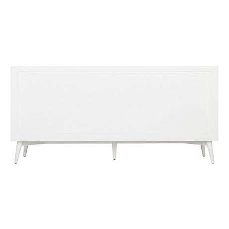 72" Novak Vanity with Rectangular Undermount Sinks - Bright White