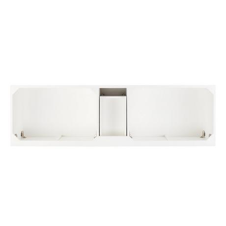 72" Novak Vanity with Rectangular Undermount Sinks - Bright White