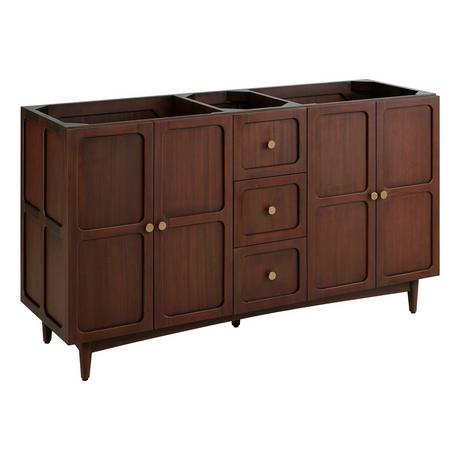 60" Delavan Vanity with Undermount Sinks - Cold Brew