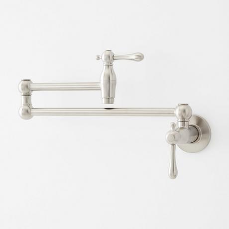 Traditional Retractable Wall-Mount Pot Filler Faucet