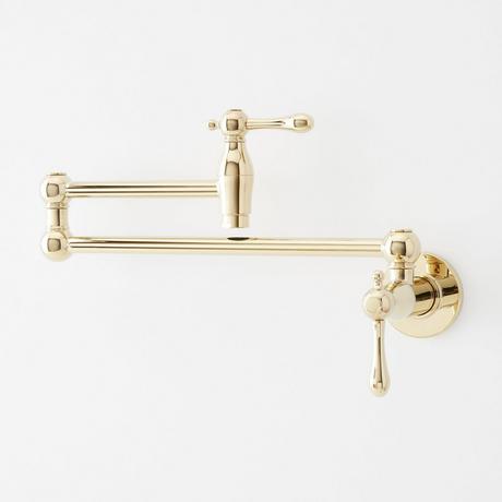 Traditional Retractable Wall-Mount Pot Filler Faucet