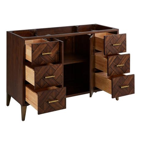 48" Patzi Vanity - Chocolate Bark Brown - Vanity Cabinet Only