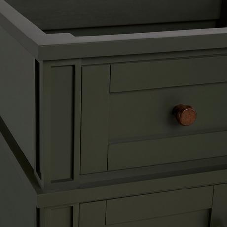 48" Elmdale Vanity with Rectangular Undermount Sink - Dark Olive Green