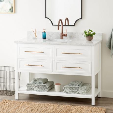48" Robertson Vanity for Rectangular Undermount Sink - Bright White