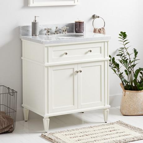 30" Elmdale Vanity for Undermount Sink - White