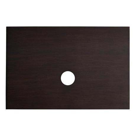 18" Nadiya Bamboo Wall-Mount Vessel Sink Vanity - Mocha Brown